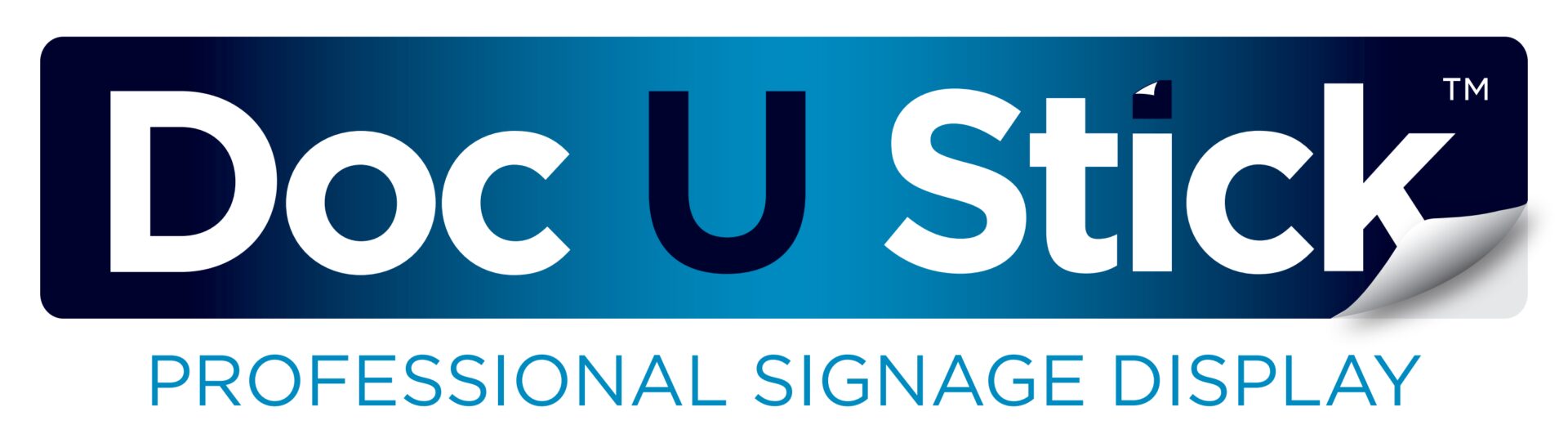 Professional signage display logo