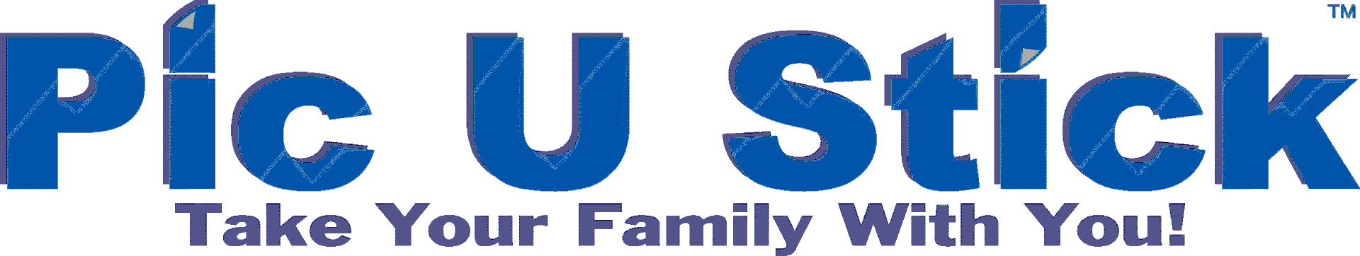 Pic U Stick logo on black background