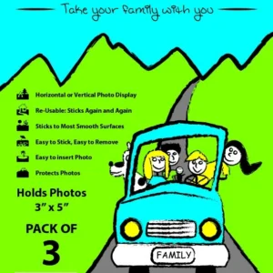 Pack of three photo holders illustration