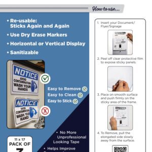 Poster Frame 11″ x 17″ Inches (3 PACK)